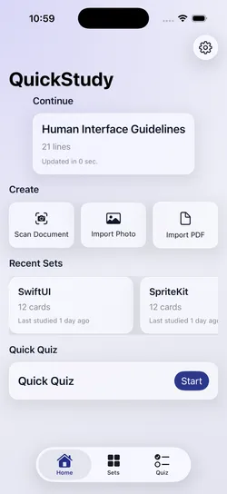 Import source picker